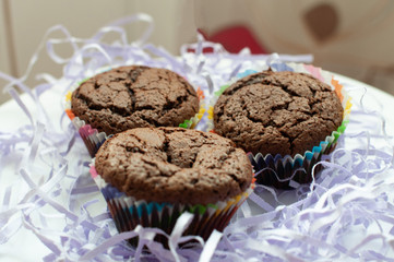 Chocolatte cakes with chocolatte center 