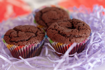 Chocolatte cakes with chocolatte center 