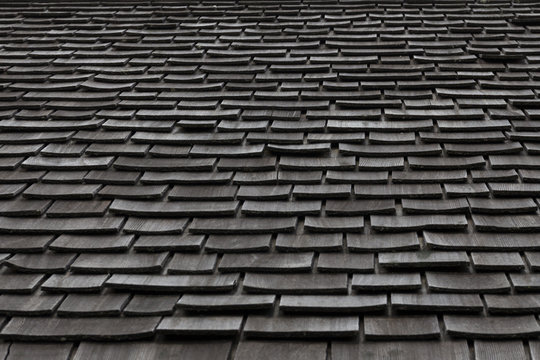 Grey slate roof tiles background image