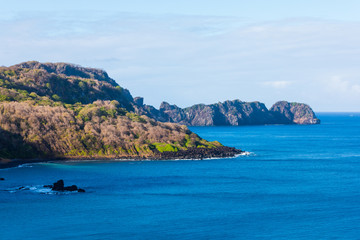 Beautiful view of volcanic landscape of Fernando de Noronha, Brazil. 