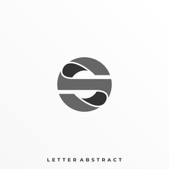 Letter S Circle Illustration Vector Template