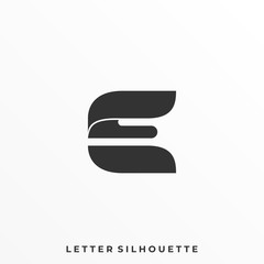 Letter E Illustration Vector Template