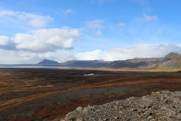 Fototapeta na wymiar Kolgrafarfjordur fjord in Snaefellsnes peninsula.