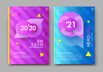 Abstract composition brochure. Text frame surface. Blue, yellow, pink color. Dynamic shapes composition cover design. Triangle textured background in 3D style. Modern geometric form various colors