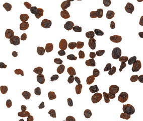 raisins isolated on white background