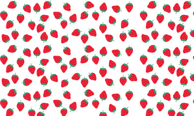 赤いイチゴのパターン