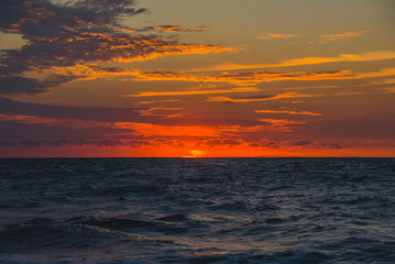 Fototapeta na wymiar Sunrise on the Black Sea