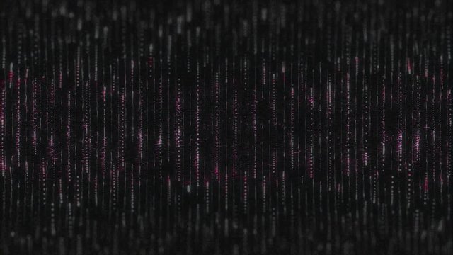 4k. Abstract technology background. Lines texture. Motion dots. Black backdrop. Futuristic wallpaper. 