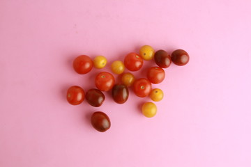 Three varieties of cherry tomatoes