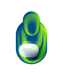 Vector abstract geometric bubble banner created with round shapes. Trendy simple button. Illustration For Wallpaper, Banner, Background, Card, Book Illustration, landing page