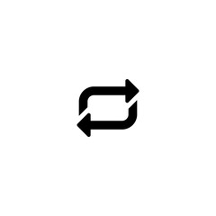 Repeat Icon in trendy flat style isolated on white background, for your web site design, app, logo, UI. Vector illustration, EPS10.