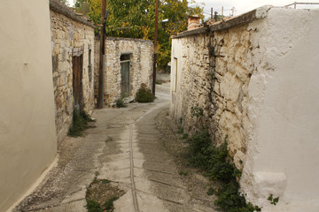 Old Houses in the Village of Omodos, Cyprus
