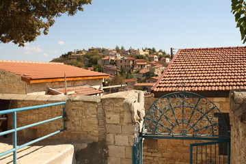 Fototapeta premium A View of the Village of Lofou, Cyprus