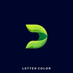 Abstract Letter Illustration Vector Design template