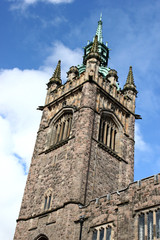 Fototapeta na wymiar Tower of Church House Conference Centre, Belfast, Northern Ireland, UK