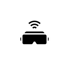 Virtual Reality 360 thin line icon. VR headset, Augmented reality, VR glasses in isometric sign. Vector illustration. 