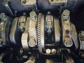 Gear of 4 cylinder diesel engine