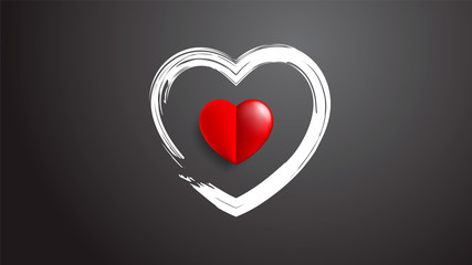 Valentine's day concept background. Vector illustration