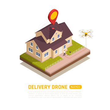 Home Delivery Drone Background