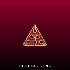 Triangle Illustration Vector Design template