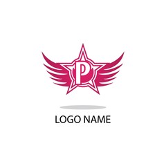 P letter logo symbol modern business
