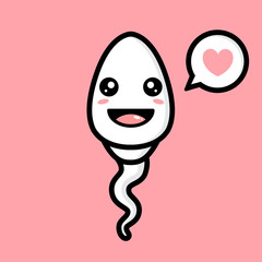 cute sperm vector design