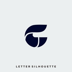 Abstract Letter Illustration Vector Design Template.