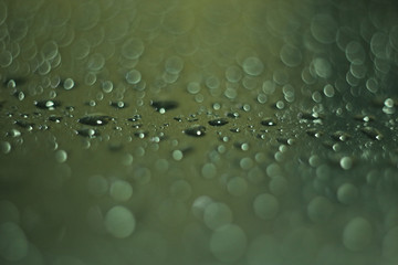 water drop on gray background.