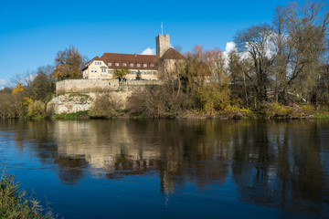 Fototapeta na wymiar Ehemalige Pfalzgrafenburg in Lauffen