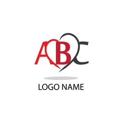 ABC letter logo symbol illustration