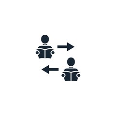 Asynchronous Learning creative icon. From e-Learning icons collection. Isolated Asynchronous Learning sign on white background