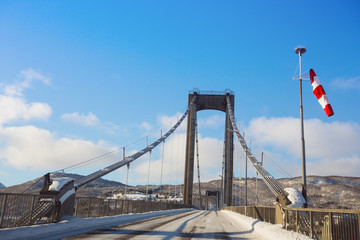 bridge against a beautiful Norwegian landscape