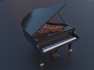 Classic Piano Hi resolution render - 307597049