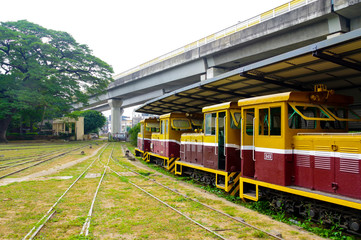 Obraz premium 台湾の製糖工場の運搬用鉄道