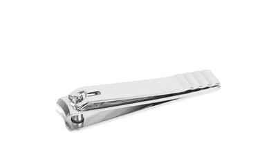 Nail clippers isolated on white background.   - obrazy, fototapety, plakaty