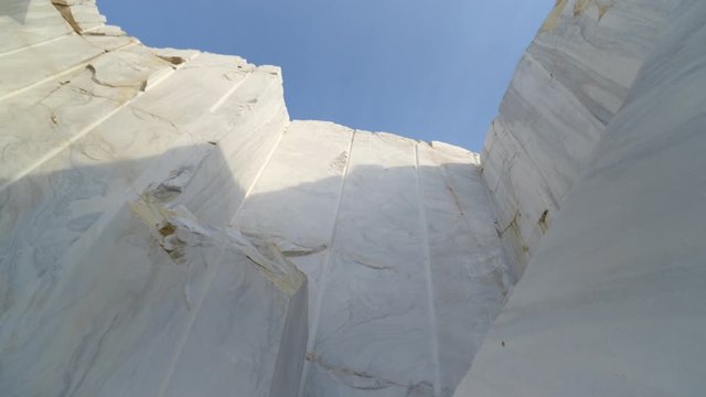 Blocks of marble at marble quarry site