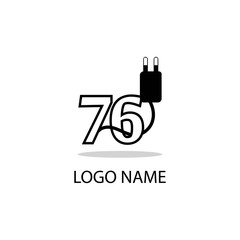 76 logo vector design illustration modern business