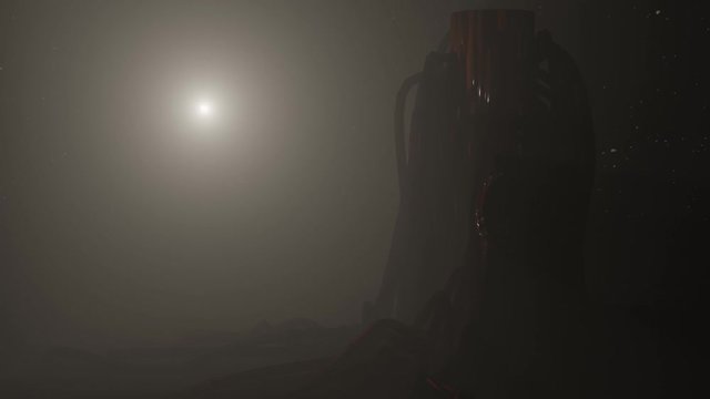 Alien planet background loop. Aliens Spooky background