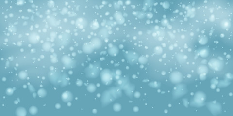 Snowflakes, snowfall.