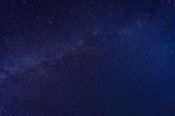 Fantastic starry sky over the head. Astrophotography.