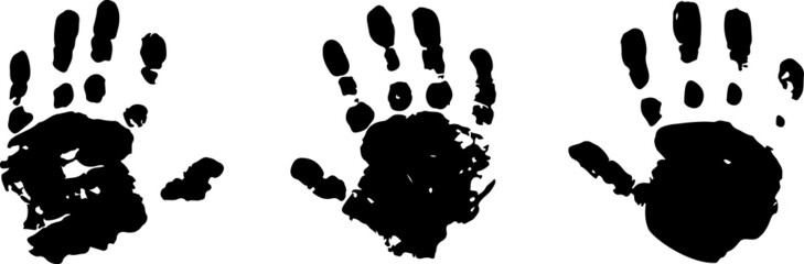 Handprint, hands - vector illustration for your projects. Isolated on white. EPS 10