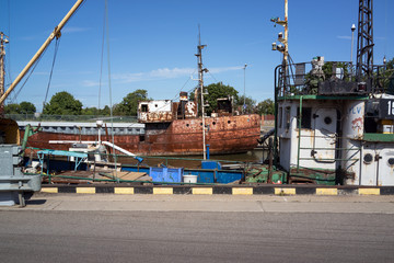 Klaipeda, Lithuania: July, 2018 - port in Klaipeda