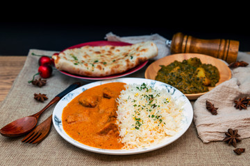 Handmade Indian curry chicken rice