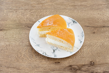 French dessert butter brioche Tarte tropezienne