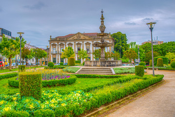 View of Campo das Hortas park in Braga, Portugal