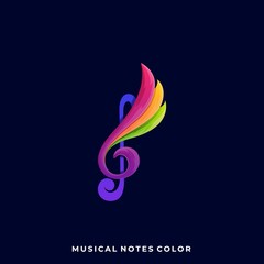 Music Wing Illustration Vector Template