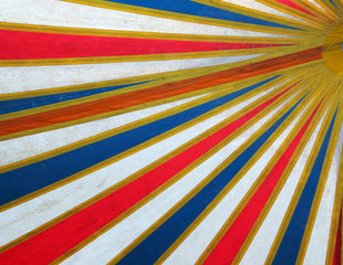 A view of the dome of the circus tent