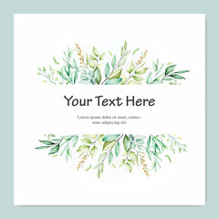 watercolor floral frame multi purpose background © lukasdedi