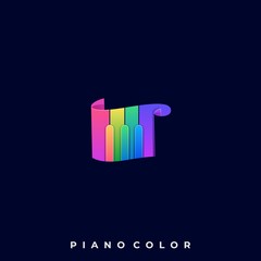Piano Scale Illustration Vector Template