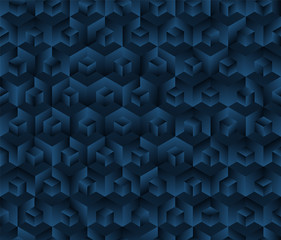 stairs cubes gradient seamless dark blue